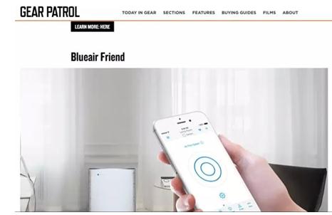 智能取胜,Blueair登美国科技网站Gear Patrol推荐榜
